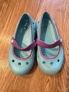 クロックス サンダル 水色&紫 C9(16.5)cm