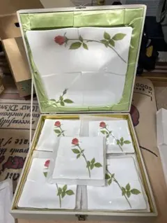 香蘭社　ノーブルローズ　大皿1小皿5 パーティセット　小皿揃