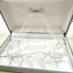 本真珠 パール ネックレス ホワイト バロックパール フォーマル オーバル 良品