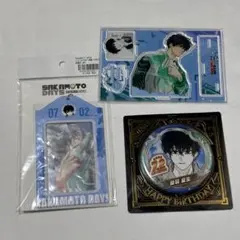 勢羽夏生 バースデー缶バッジ アクリルフィギュア カードホルダー