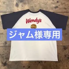 Wendy’s ロゴTシャツ ラグラン バックプリント 古着のサムネイル
