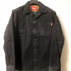 ANTIBAL アンティバル　コーデュロイオープンカラーシャツジャケット黒M