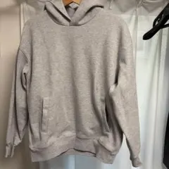 UNIQLOＣユニクロスウェットオーバーサイズプルパーカーM03グレー