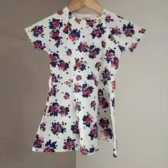 PETIT BATEAU 花柄ワンピース チュニック　半袖 3ans 95cmのサムネイル