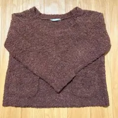 RETRO GIRL ニット　ボルドー