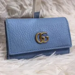 正規品】GUCCI マイクログッチ シマ系 キーリング付き キーケース
