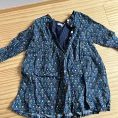 SHIPS 花柄ワンピース 100cm 七分袖