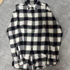 Croft & Barrow 長袖シャツ XL ネイビー/ホワイトチェックのサムネイル