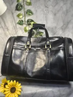 ✨ギャロッティ✨ボストンバッグ✨ オールレザー✨ブラック✨