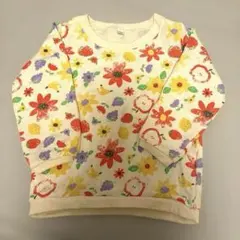 花柄トレーナー 95cm