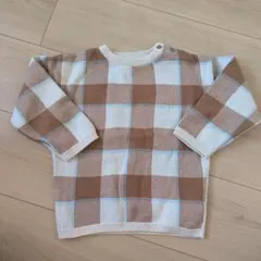 《お値下げ》H&M チェック柄ニットセーター 92cm