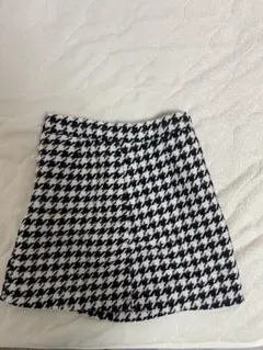 SHEIN⭐︎千鳥柄 台形ミニタイトスカート
