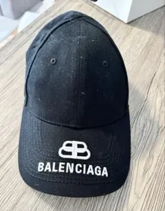 BALENCIAGA ベースボールキャップ ブラック/ホワイト - メルカリ
