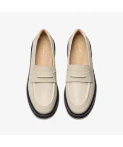 クラークス Clarks レディース ローファー ホワイト 24cm - メルカリ