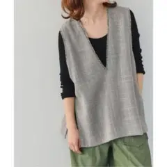 ツイードベスト