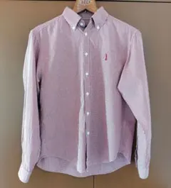 EASTBOY　イーストボーイ　ボタンダウンシャツ　長袖　チェック　レッド