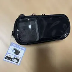 マルチポケットペンケース　筆箱　マルチケース　ポーチ　ブラック 黒のサムネイル