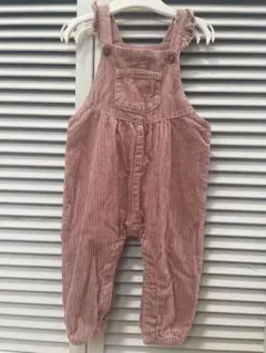 ZARA コーデュロイロンパース 9-12ヶ月 ピンク　80サイズ