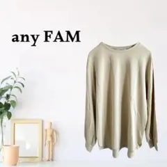 zY253【FREE】any FAM Tシャツ/カットソー 長袖 無地 シンプルのサムネイル