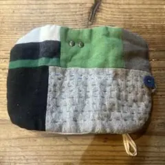 パッチワークデザイン キーケース　ビンテージ布