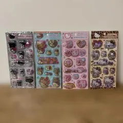 新作⭐︎ハローキティ　キラキラカプセルシール⭐︎4枚セット