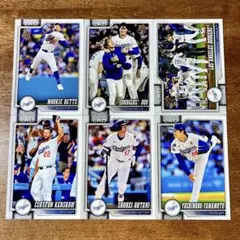 【6枚セット】大谷翔平 山本由伸 topps ドジャース Dodgers