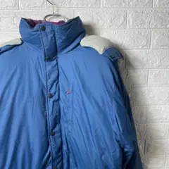 LLBeanナイロンジャケット 青 フルジップ Mサイズ【985】