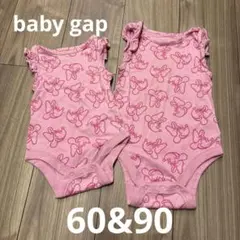 baby gapミニー柄ロンパース2枚セット60&90