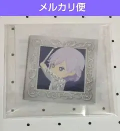 ★エペル★ ツイステ プラチナジャケットバースデースクエア缶バッジ