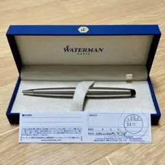 未使用】パリの高級老舗文具 WATERMAN Paris ボールペン 波紋彫刻