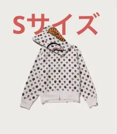 MILOGRAM SWEETS PATTERN SHARK ZIP HOODIE