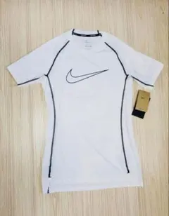 新品ナイキプロ　NIKE コンプレッションインナー　半袖　ホワイト　メンズ