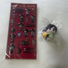 錦戸亮 錦戸くじ ステッカー ぽってり シール チャーム 缶バッジ