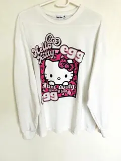 み*見様 アベイル egg×キティちゃん ロンT Lサイズ　ハローキティ　サンリ