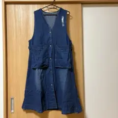 デニム ロングワンピース Mサイズ