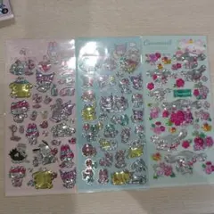 サンリオキラキラシール3枚セット