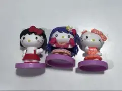 ハローキティ フィギュア 3体セット　エッグチョココラボ