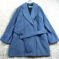 MARELLA アルパカモヘヤ マックスマーラ系列 ベルトダブルチェスターコート