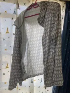 ARONA アーガイル柄 ジップアップパーカー