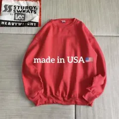 谷*)様 希少カラー‼︎ USA製 90s Lee リー 無地 スウェット オレ