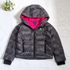 POLO RALPH LAUREN 総柄 幾何学ダウンジャケット グレー 130