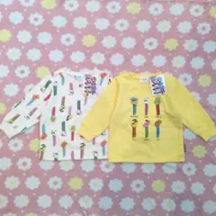 【新品・タグ付き】PEZ 長袖トレーナー 2枚セット 90 裏起毛 秋冬