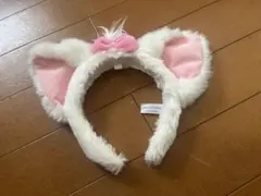マリーちゃんカチューシャ　ディズニー　ヘアバンド ピンクリボン付き