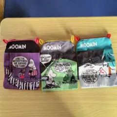 MOOMIN サッコッシュにもなるポーチコレクション　3種類セット