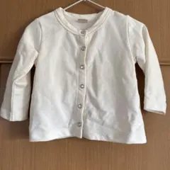 petit main 長袖カットソー 80 アイボリー