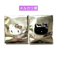 サンリオ ハローキティ ぷっくりったいバッジ ヒョウ柄 ゼブラ柄 2点セット