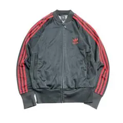adidas トラックジャケット　ライン入り　ブラック　M 8La