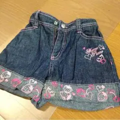 メゾピアノ mezzo piano 130cm デニム ショートパンツ