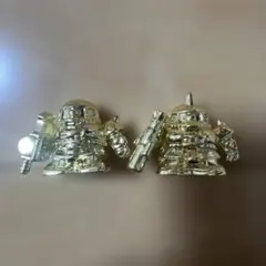 ダイキャストガン消し ザク シャア専用ザク 2体セット 金メッキ