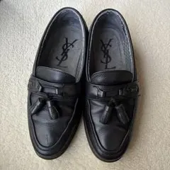 ao様専用　YSL ブラックレザー メンズ　タッセル　90sローファー